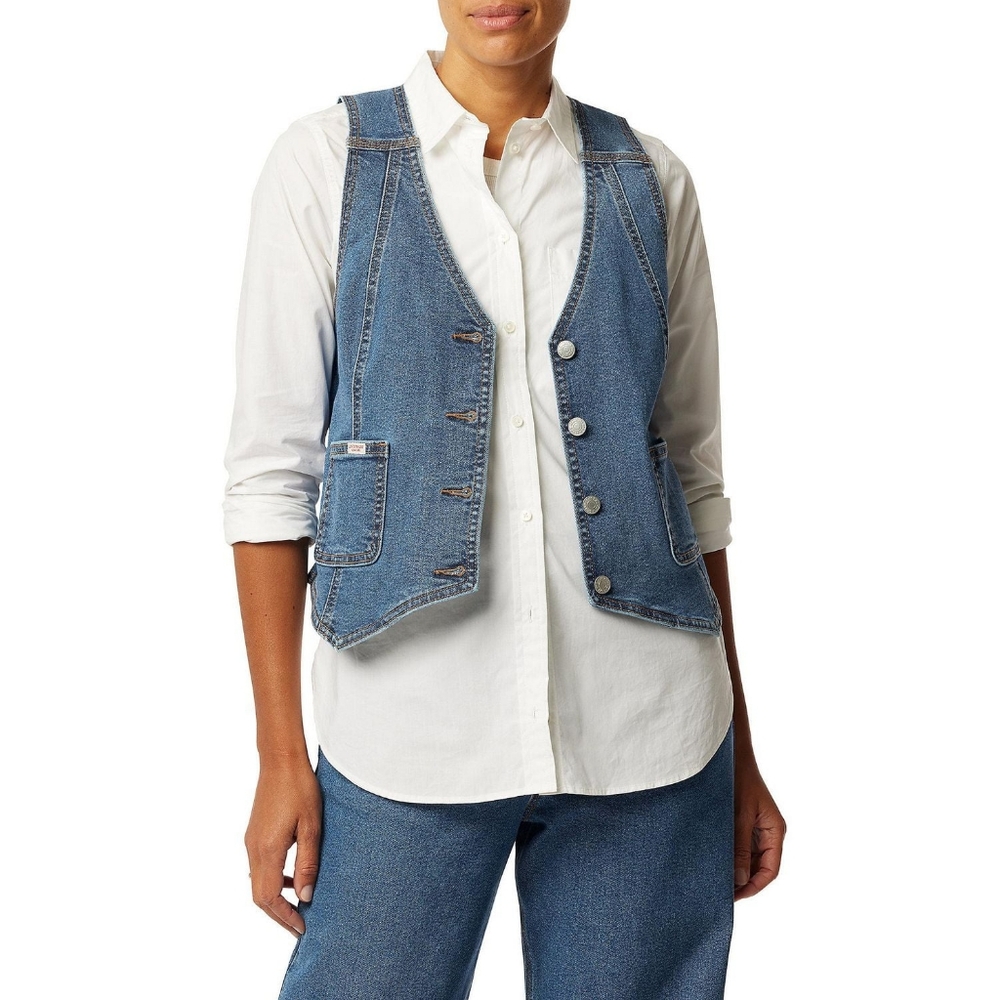 Signature by Levi Strauss Blue Denim Vest